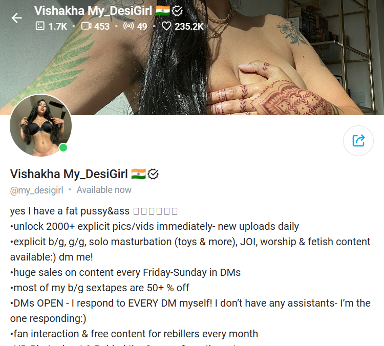 USA-Indian-NRI OnlyFans - Vishakha Profile