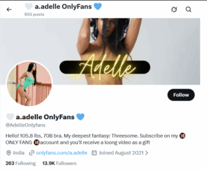 adelle india onlyfans model