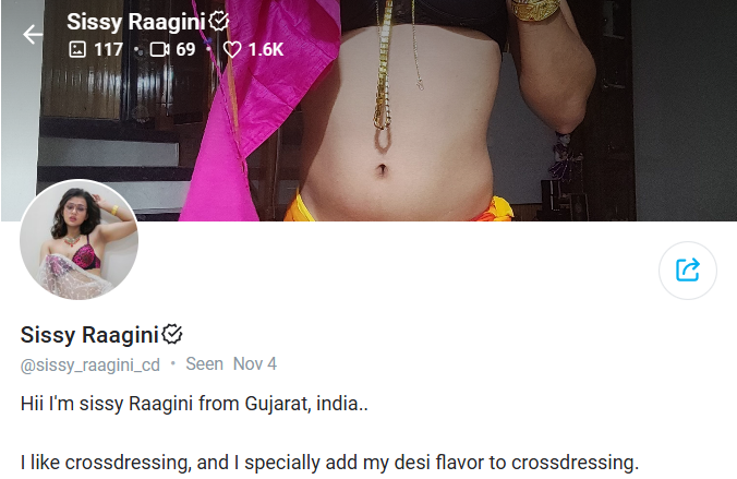 Sissy Ragini from OnlyFans - a Profile Look