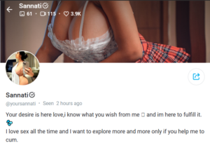 Sannati Mitra - Indian OnlyFans Account