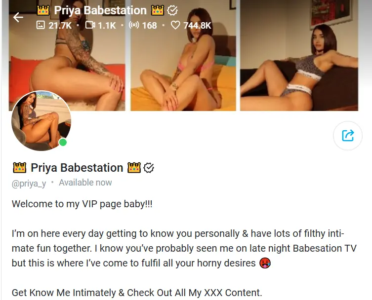 Priya Babestation Full Portrait