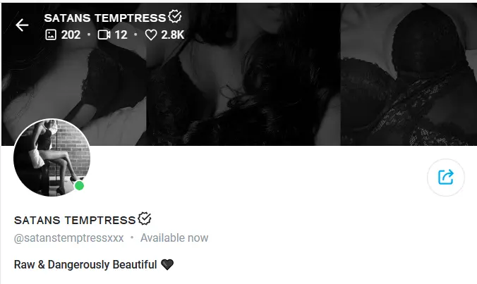 Satan's Temptress OnlyFans Profile Banner