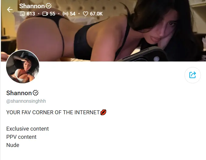 Shannon Singh - OnlyFans Profile Header Image